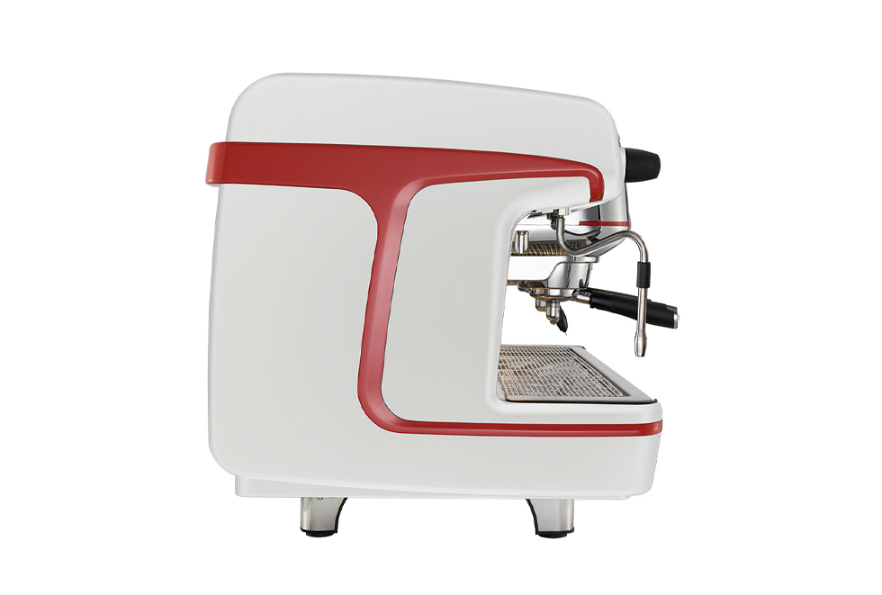 Machine à café LaCimbali M100 attiva blanc cote